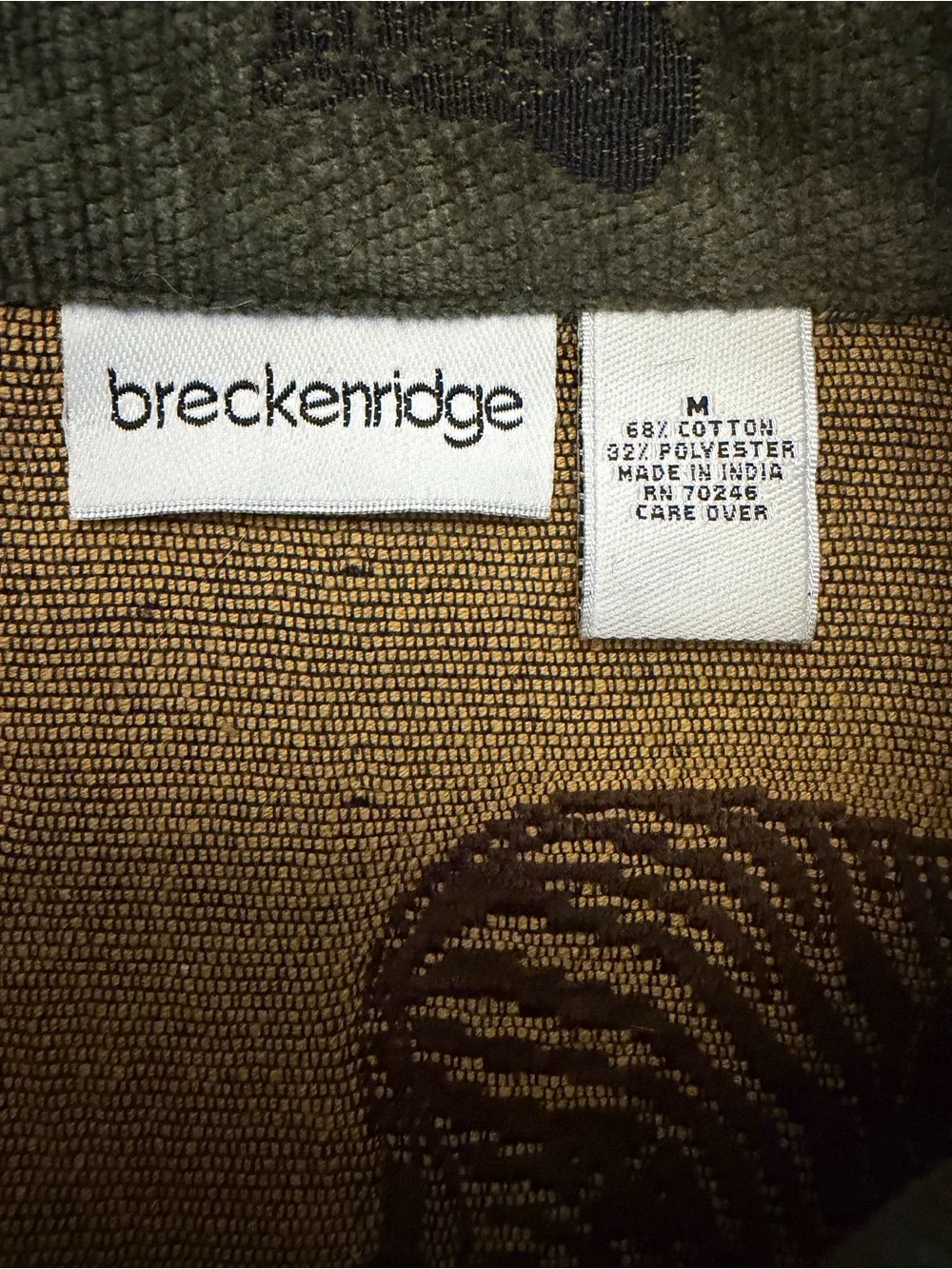 Breckenridge Zebra Tapestry Blazer Jacket Size Medium Animal Print Grandma Fall